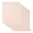 Pink Dividers for 3 Ring Binder, Pink 8 Tab Plastic Dividers, Binder