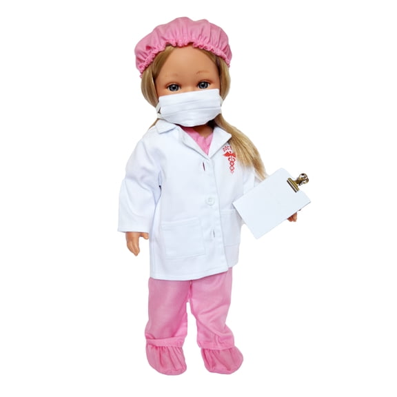 Pink Doctor Outfit Fits 18 Inch Dolls