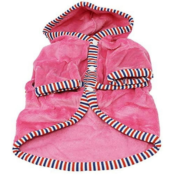 Pink Dog Bathrobe for Small Breeds