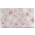 thumbnail image 1 of Pink Dog Paw Door Rugs,Washable Non Slip Door Mats Indoor,Decorative Door Mats,Entry Mat Indoor for Entrance,Bedroom,Kitchen,Bathroom,17"x30", 1 of 6