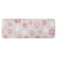 thumbnail image 1 of Pink Dog Paw Kitchen Rug Mat,Kitchen Runner Rugs Non Skid Washable,Decorative Kitchen Floor Mats for Kitchen,Sink,Laundry,17"x47.2", 1 of 7