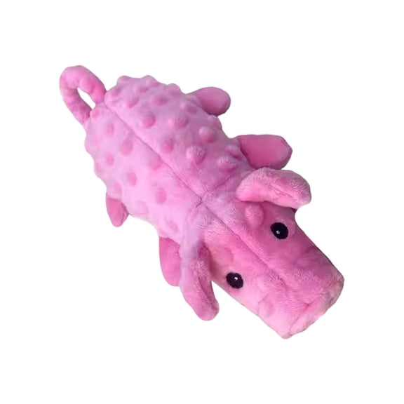 Pink Dog Squeaky Toy For Pet In Pig Shape For Chewing And Biting For All Breed Sizes Dog
