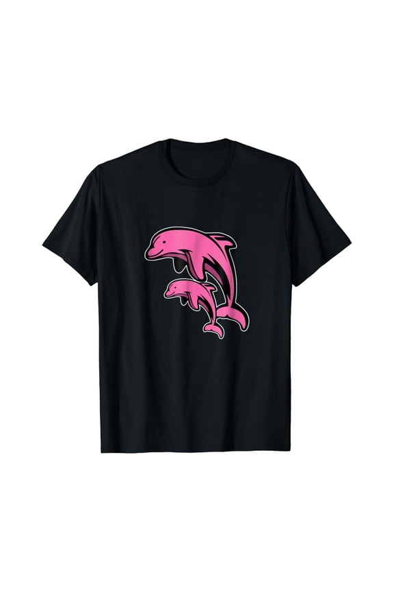 Pink Dolphin Animal Ocean Tshirt