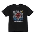 thumbnail image 1 of Pink Dolphin Men's Wave Stamp Tee T-Shirt - Black (Medium), 1 of 1
