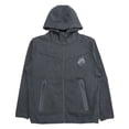 thumbnail image 1 of Pink Dolphin Men's Wave Zip Up Activewear Hoodie Jacket (Medium, Charcoal/White), 1 of 3