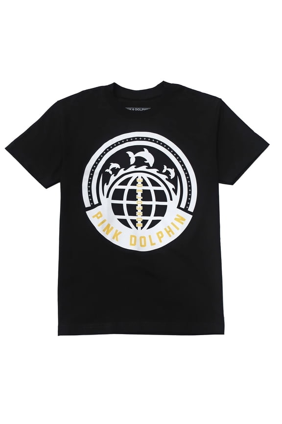Men's Worldwide Wave Tee T-Shirt - Black (Medium)