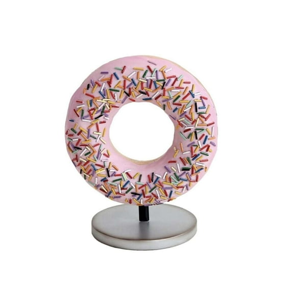 Pink Donut Over Sized Statue