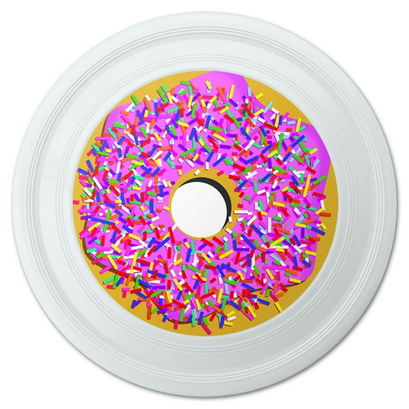 Pink Donut Sprinkles Novelty 9" Flying Disc