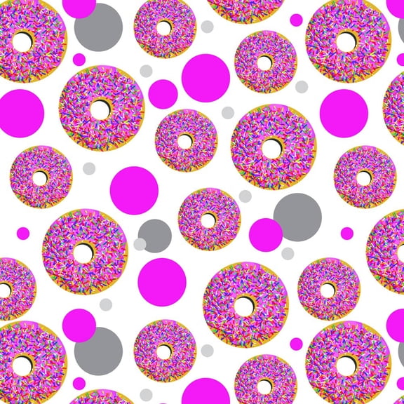 Pink Donut Sprinkles Premium Gift Wrap Wrapping Paper Roll Pattern