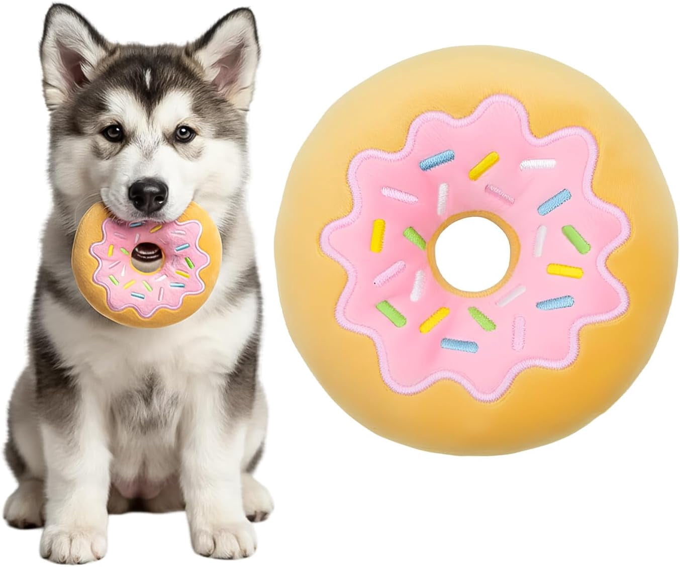 Shop Donut Dog Toys in Plush Rubber and Chew Varieties for Dogs