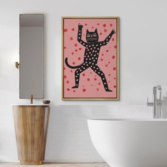 Pink Dot Cheetah Pop Art Unframed Paper Print