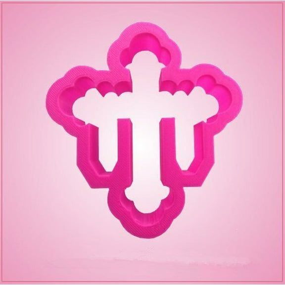 Pink Draped Cross Cookie Cutter