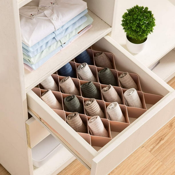 Pink Drawer Organizer,Sock Organizer,Makeup Drawer Organizer,Underwear