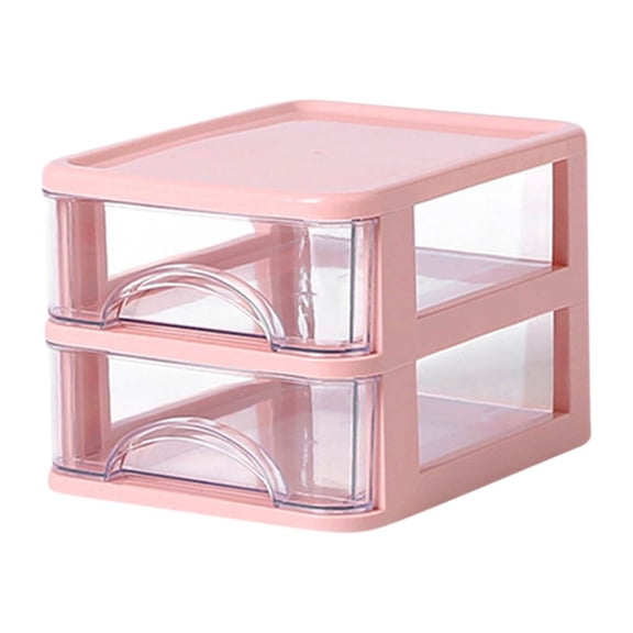 Pink Drawer Plastic Storage Cute Locker Decor Mini Drawer Organizer, Cosmetic Dresser Stationery Organizer, Cute Plastic Dresser Kawaii Plastic Drawers for Bathroom, Dorm, Desk,