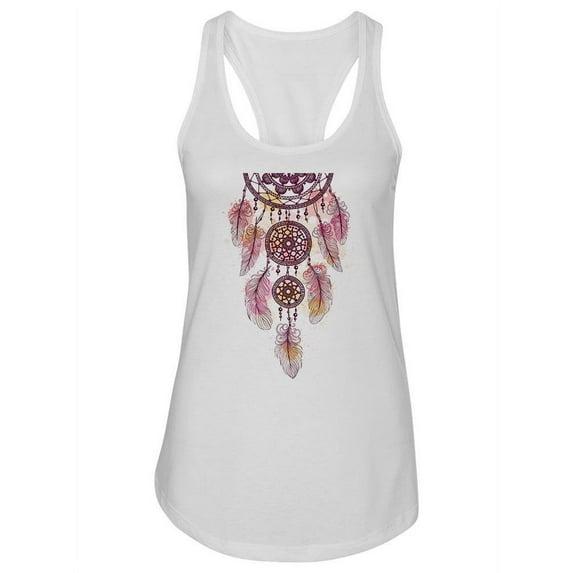 Pink Dream Catcher Design Tank Women -Image by Shutterstock, Female Large
