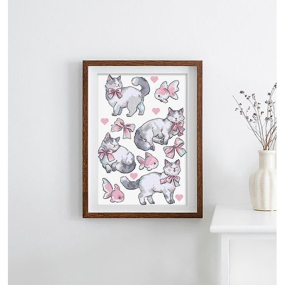 Letistitch Counted Cross Stitch Kit Pink Dreams L8801