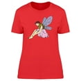 thumbnail image 1 of Pink Dress Young Fairy Sitting T-Shirt Women -Image by Shutterstock, Female Large, 1 of 2