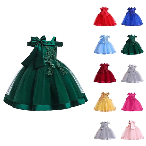 Pink Dress for Girls Off Shoulder Host Dress – Fitted Square Neck with Back Bow, Sophisticated Runway Dress for Modeling Contest & TV Recording