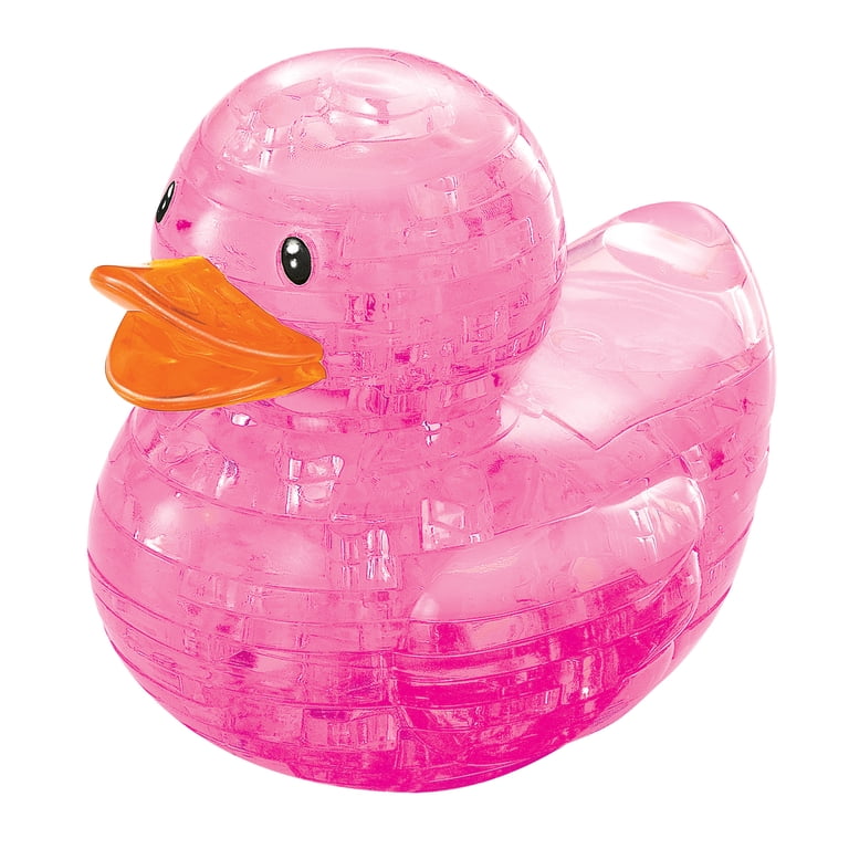 Pink Duck Original 3D Crystal Puzzle from BePuzzled, Dimensional
