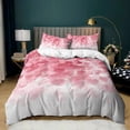 thumbnail image 1 of Pink Duvet Cover /King/Twin/Full Size - Ultra Soft Washed Floral Duvet Cover Comforter Cover with Zipper Closure for, 1 of 5