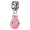 thumbnail image 1 of Pink Easter Egg with Clear Crystal Band - Coach Charm Bead, 1 of 1