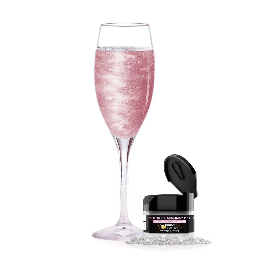Edible Glitter for Drinks • Shiny Silver Glitter, Shimmer Beverage Dust for  Cocktails, Beer, Wine and More - Original Silver - 3 gram Shaker 