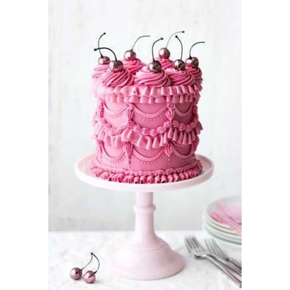 Pink Edible Glitter Faux Cherries