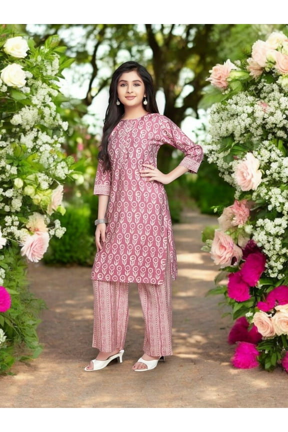 Traditional Salwar Kameez For Girls, Cultural Wear for Kids, 09