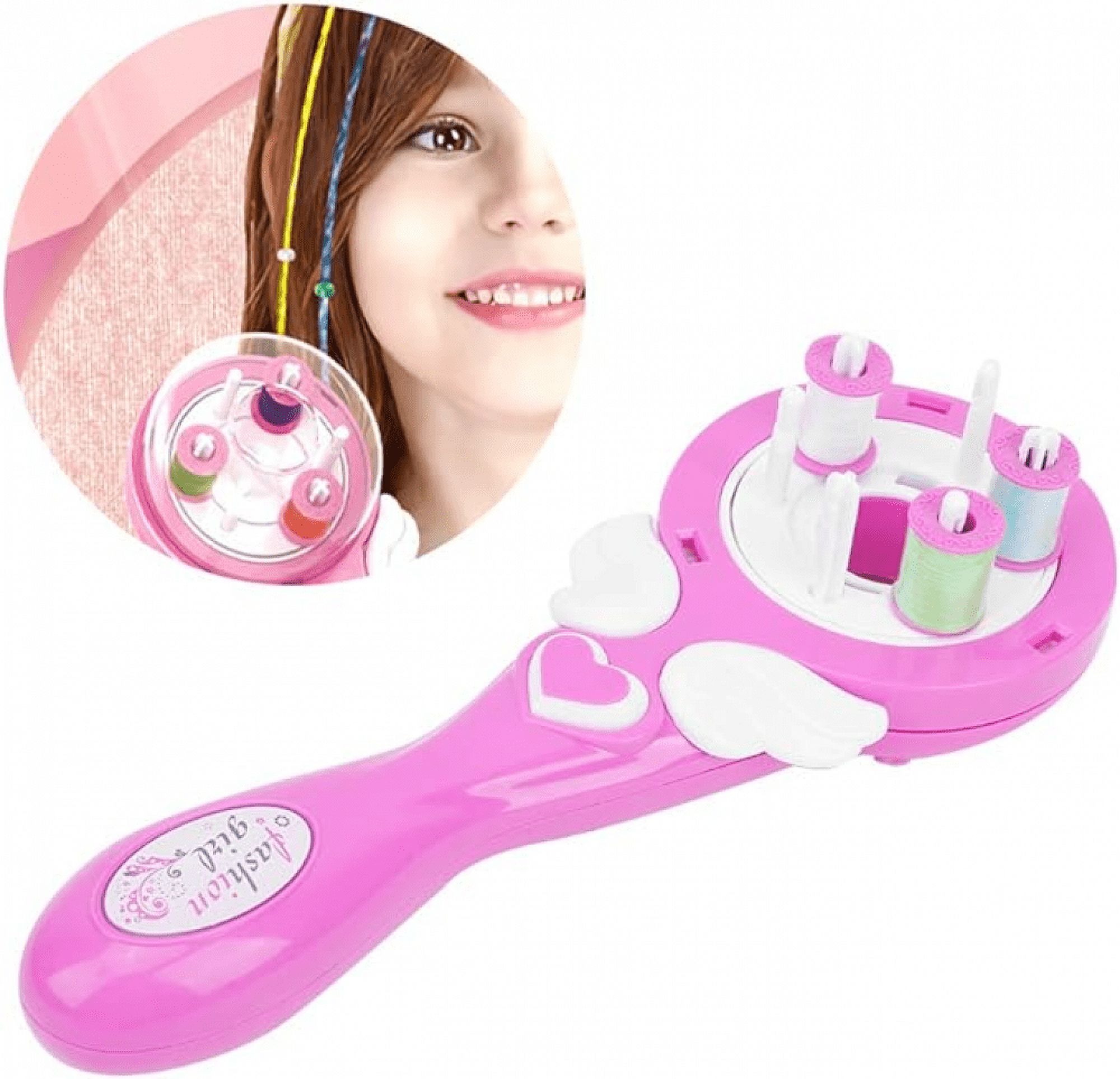 Pink Electric Hair Braider toy Portable Twisting Braider Styling Tools