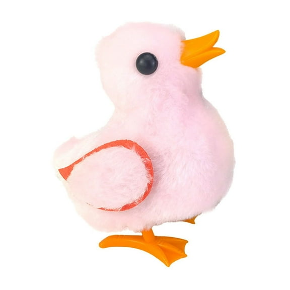 Pink Electric Plush Duck Toy With Sound And Movement For Kids Interactive Electronic Pet Parent Child Play Fun Animal Toy 6.7X5.5X4.3In 0.35Lb