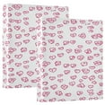 thumbnail image 1 of Pink Elements Heart 12.4x10.6in PVC Round Ring Binder, D-Ring 3-Hole, Metal Clip, 200 Sheets, 1 of 10