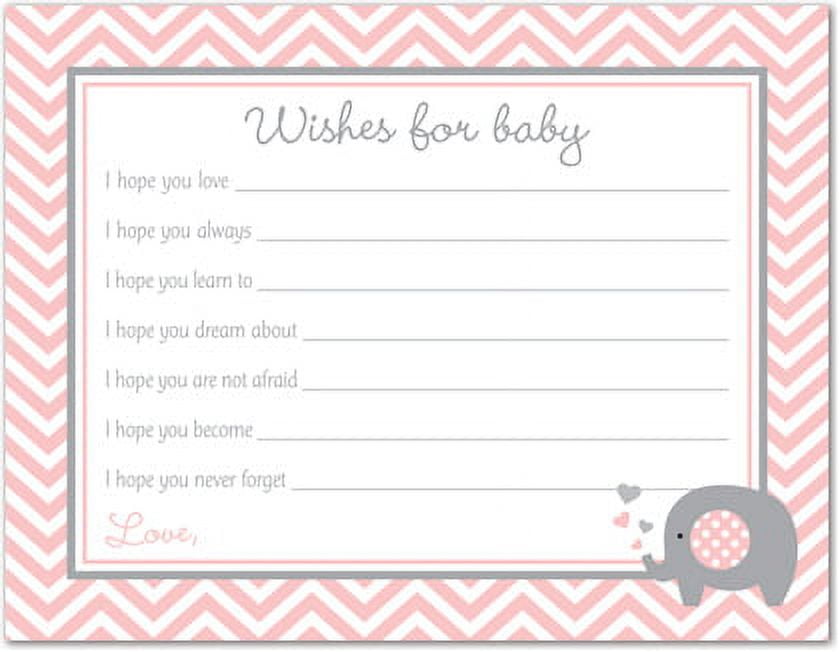 Baby Shower Greeting Card – 5x7.75 Inch, Made In USA, Recycled Paper