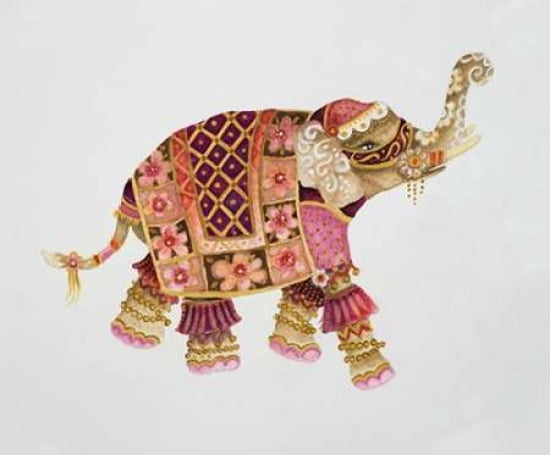 Pink Elephant I Canvas Art - Janice Gaynor (20X24)