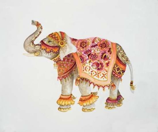 Pink Elephant II Canvas Art - Janice Gaynor (20X24)