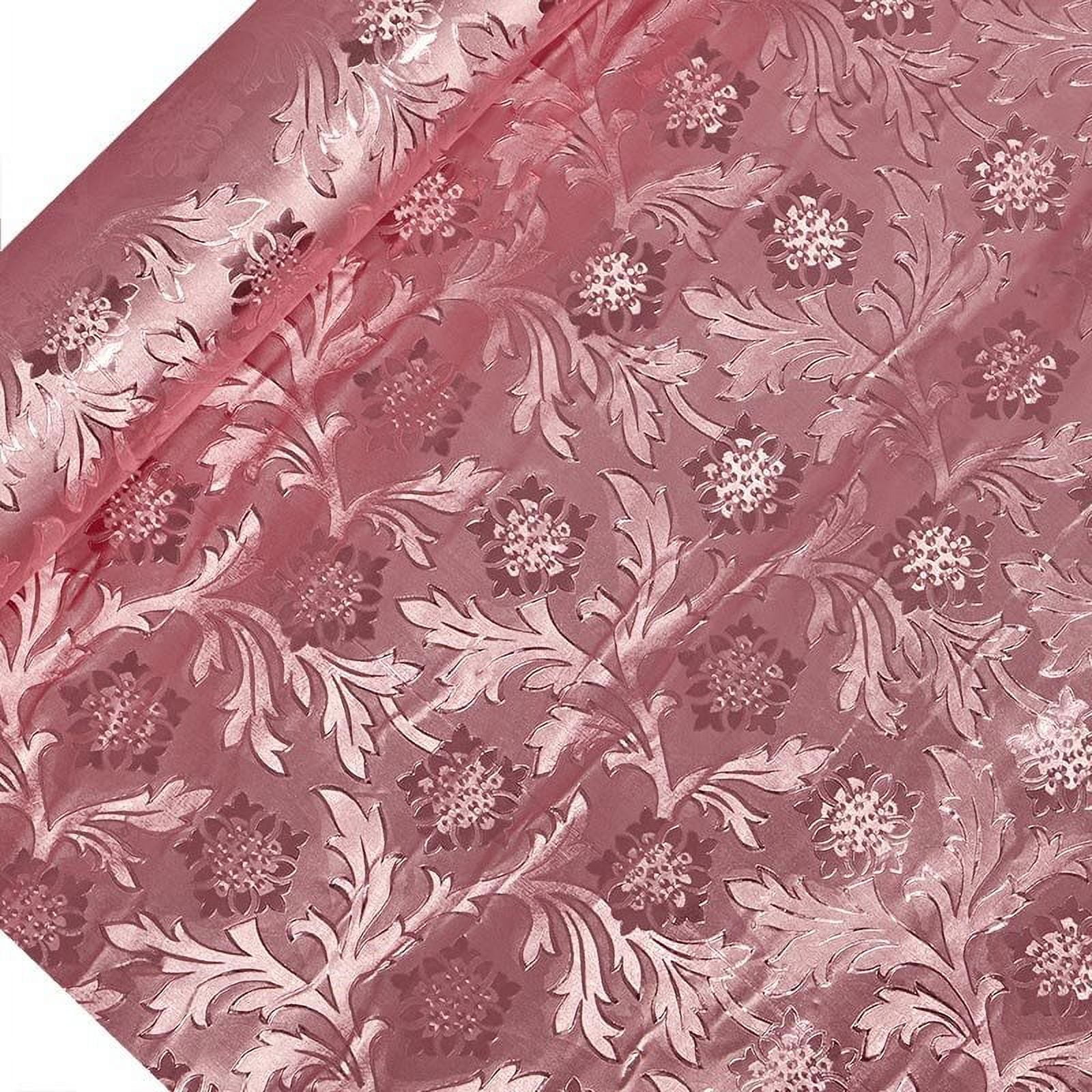 Pink Embossed Floral Foils 20" X 10 Yards by Paper Mart