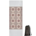 thumbnail image 1 of Pink Ethnic Floral and Paisley Pattern Hot Yoga Mat Towel Non Slip for Hot Yoga - Quick-Drying Yoga Mat Cover with 4 Corner Pockets with Travel Bag - Hot Yoga Towel Non Slip 70"x26", 1 of 6