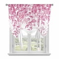 thumbnail image 1 of Pink Eucalyptus Leaves Tie Up Curtains for Windows, Adjustable Balloon Window Shades, Spring Botanical Leaf Branches Kitchen Window Treatments Adjustable Roll Up Curtain for Basement/Nursery 52"x45", 1 of 8