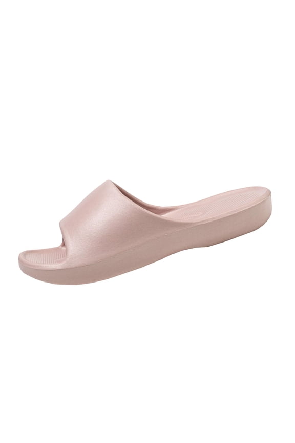 Pink Eva Arch Support Slippers For Women Massage Slide Sandals Indoor Home Bathroom Shower Comfortable Spring Summer