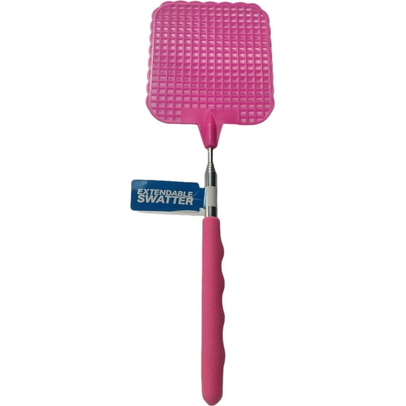 Pink Extendable Fly Swatter