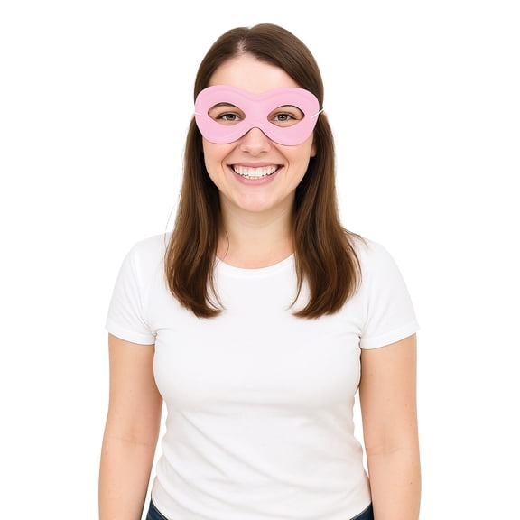 Pink Fabric Hero Masks, Pack of 12