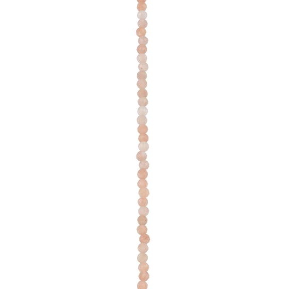Pink Faceted Moonstone Round Beads - 2mm by Bead Landing