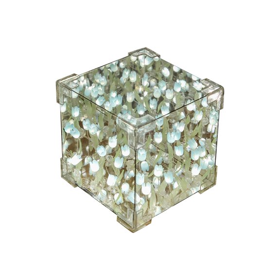 Pink Fairy Lights Battery Operated, Led Battery Operated Fairy Lights, decorative Lights, 5X5 in Cube Fixture, Ambient Lighting, Pink decorations, Lights for decoration, Battery