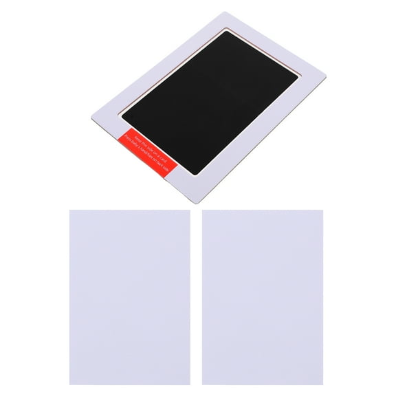 Homoyoyo Inkless Footprint and Handprint Pad in Black, Easy to Clean Baby Craft Kit for Keepsakes, 1 Set