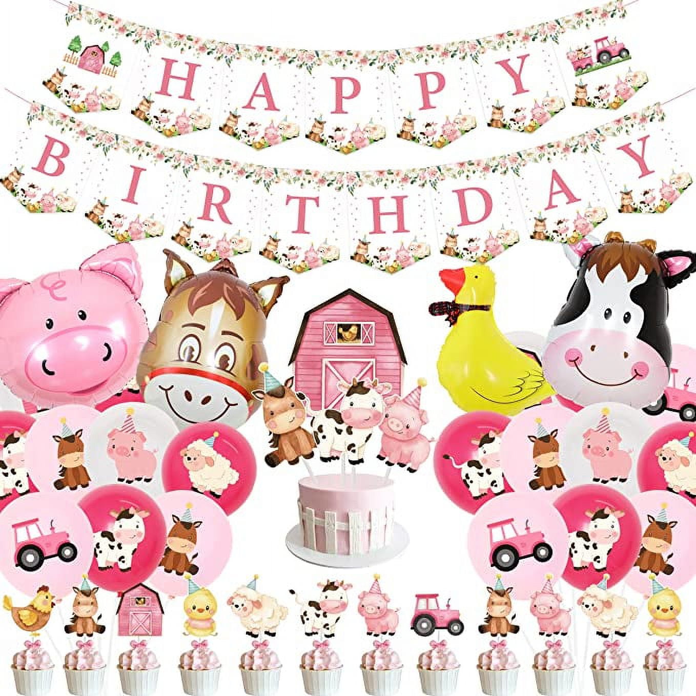 Farm Animal Cupcake Toppers, Horse, Pig, Sheep, Cow, Chicken, Duck,  Handmade Edible Barn Animals, Farm Animal Cupcake Decorations, Fondant
