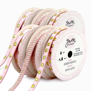Offray Ribbon, Shocking Pink 1 1/2 inch Grosgrain Polyester Ribbon, 12 feet  