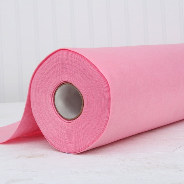 Threadart Premium Felt By the Yard - 36" Wide - Pink | Soft Wool-Like Feel | 1.2mm Thick for DIY Crafts, Sewing, Crafting Projects | Compatible with Cricut Maker