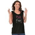 thumbnail image 1 of Pink Fight Breast Cancer Awareness Tank Top Tee Shirt Women Brisco Brands S, 1 of 6