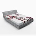thumbnail image 1 of Ambesonne Pink Fitted Sheet, Classy High Heels Fashion, Full Size, Dried Rose Black, 1 of 2