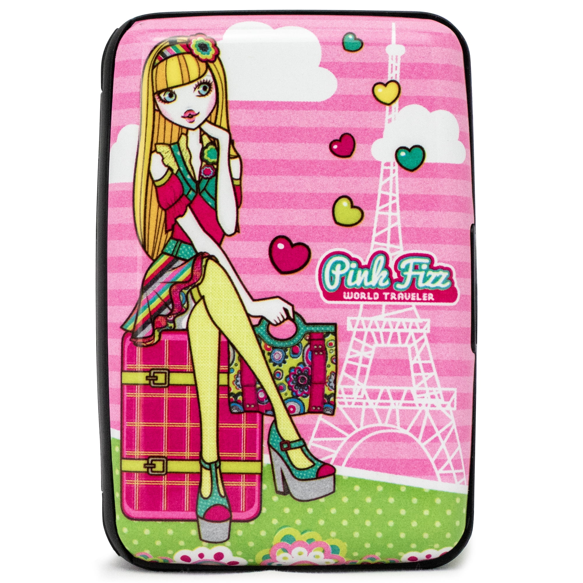 Ruby-Cellルビーセル　アトラクフェンスラッピングマスス10枚➕2枚 Pink Fizz Lulu Young Women RFID Blocking Wallet / Card Holder