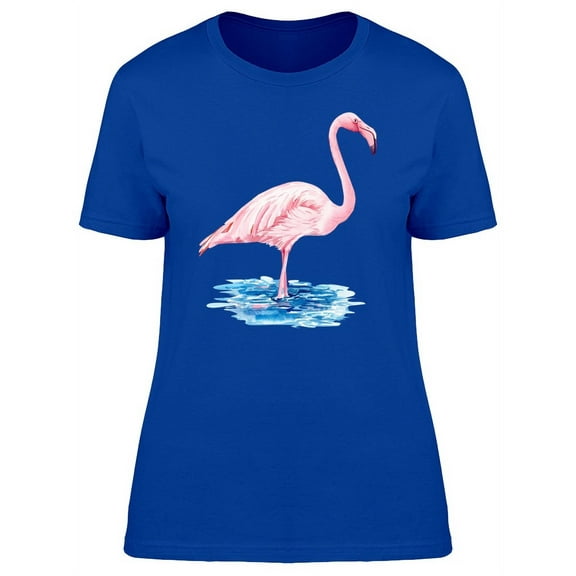 Pink Flaming On Water T-Shirt Women -Image by Shutterstock, Female Small